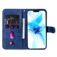 thumbnail image 3 of Case for iPhone 11 Pro Max Zipper Pocket Wallet Leather Case Magnetic Closure Flip Cover - Blue, 3 of 5