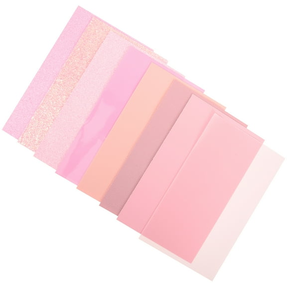 unbranded  8 Sheets Craft Making Leathers Jewelry Fabric DIY Supplies Pink