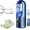 Blue, variant on 6-Speed Bladeless Electric Fan with Light, Portable Desktop Cooling Fan, Bladeless Desk Fan Small Quiet, 7-Color Night Light & Timer, USB Rechargeable for Personal Bedroom Home Office (Blue)