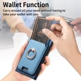 thumbnail image 3 of Allytech Samsung Galaxy S24 Ultra Case, Detachable Magnetic Wallet Case with Card Holder & Ring Stand, Support Car Mount, Premium PU Leather Shockproof Durable Protective Slim Case Cover - Blue, 3 of 11