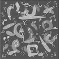 thumbnail image 1 of Ahgly Company Machine Washable Indoor Square Transitional Gunmetal Gray Area Rugs, 5' Square, 1 of 7