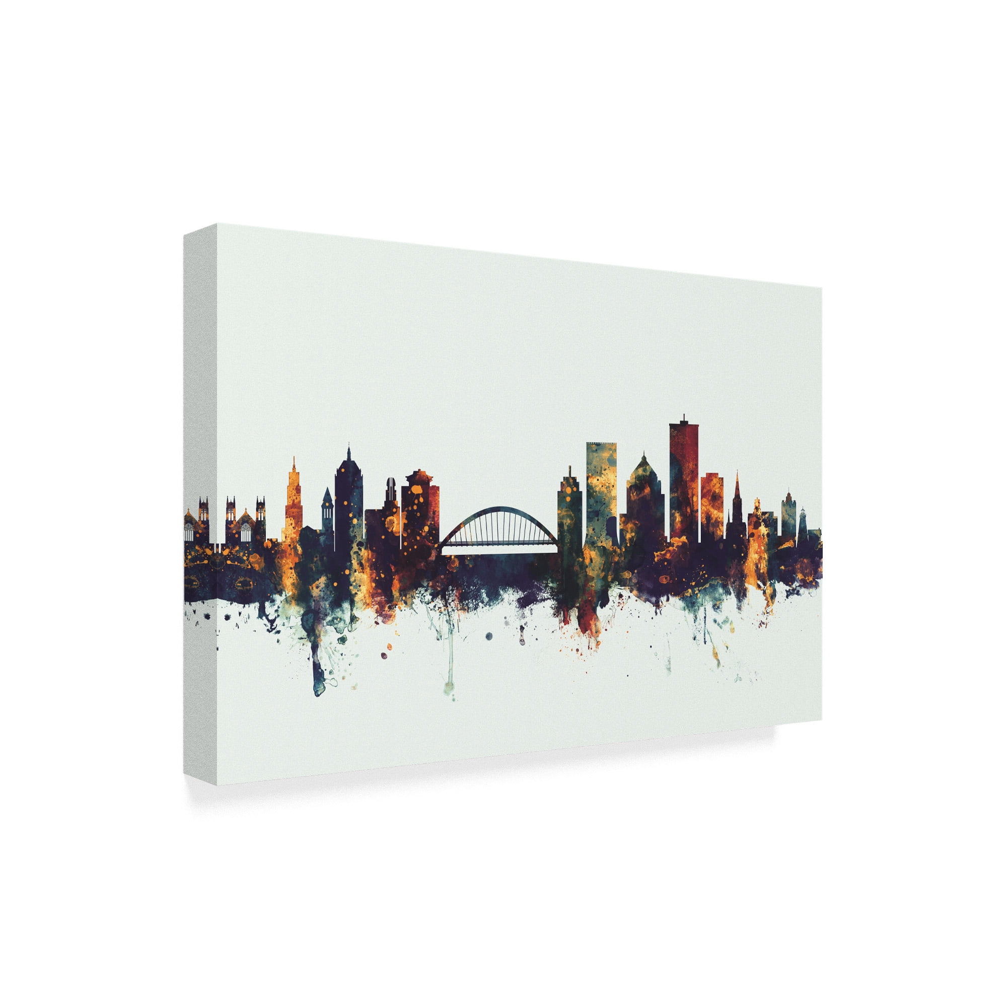 Trademark Fine Art 'Rochester New York Skyline IV' Canvas Art by Michael Tompsett