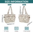 thumbnail image 4 of FORMRS Tote Bag for Women Quilted Large Capacity Travel Work Carry On Shoulder Handbag, Gray Cartoon Goose Pattern, 4 of 7