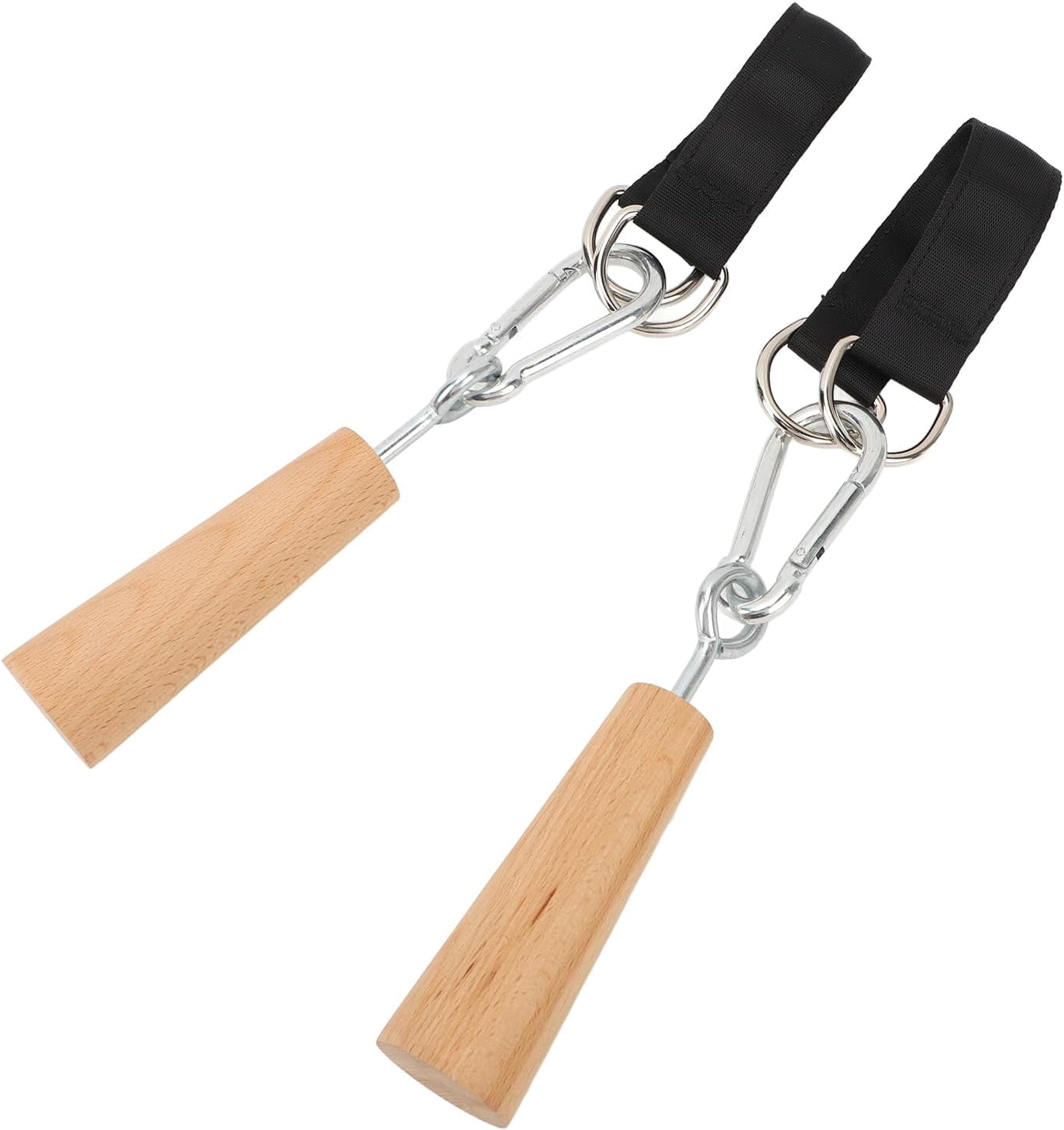 ABCISI Wooden Pull Up Grips, Hand Grips Strength Trainer Exerciser Pull Up Fitness Accessories for Bouldering, Kettlebells, Workout