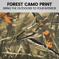 thumbnail image 5 of BDK Hunter Camo Car Seat Covers Full Set with Camo Steering Wheel Cover and Seat Belt Cover Pad – Forest Camouflage Pattern, Automotive Front Seat & Bench Back Seat Cover for Cars Trucks SUV, 5 of 7