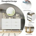 thumbnail image 4 of Commode Moderne en Bois à 6 Tiroirs, Grand Commode de Rangement pour Chambre, Salon et Couloir, 4 of 6