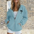 thumbnail image 2 of GTEYOIJN Cute Coconut Tree Print Fashionable Soft and Easy Sports Hoodie for Women Women's Zip Up Hoodie Cute Coconut Tree Print Fashionable Soft and Easy Sports Hoodie for Women, 2 of 4