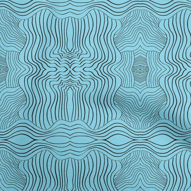 oneOone Velvet Aqua Blue Fabric Moire Sewing Craft Projects Fabric Prints By Yard 58 Inch Wide