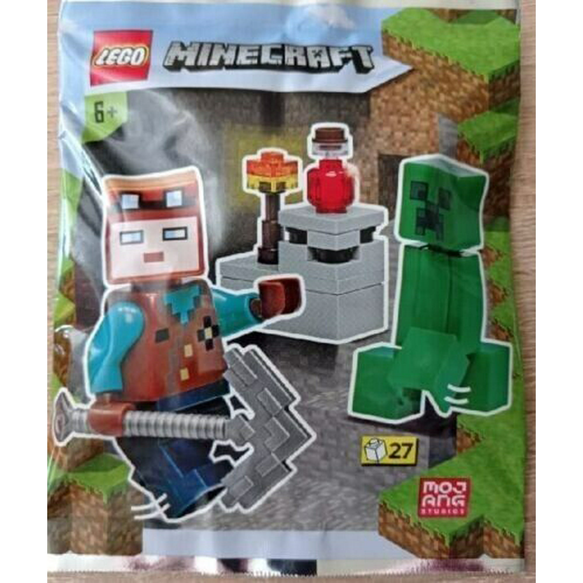 Lego Minecraft Miner And Creeper with Mine Accessories