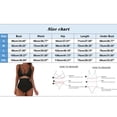 thumbnail image 4 of Women Sexy Mesh Tummy Siamese Control Swimsuit Push Up High Waisted Bathing Suit Khaki XXL, 4 of 8