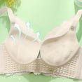 thumbnail image 4 of Ohufall Women's Wireless Lace Bras Push Up Wire Free Everyday Bras No Underwire Breathable Bras, 34B/C-46B/C, 4 of 5