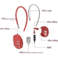 thumbnail image 3 of 3-digit Travel Combination Lock Zinc Alloy Cable Padlock Backpacks Security Lock Wire Rope Luggage Lock Weather-proof, 3 of 7