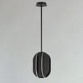 thumbnail image 2 of E21484-BK-ET2 Lighting-Interval - 12.5 Inch 26W 1 LED Small Ellipse Pendant-Black Finish, 2 of 5