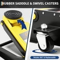 thumbnail image 5 of PYY 3 Ton (6,000 lb) Hydraulic Floor Jack - Low Profile Dual Piston Quick Lift - Heavy Duty Steel, Trolley Design - 2.95-15.35 in Lifting Range - For Car, SUV, Truck - Yellow + Black, 5 of 7
