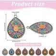 thumbnail image 2 of 1set 16pcs 8 styles Alloy Enamel Pendants with Rhinestone Teardrop Mixed color 24.5x18.5x3.5mm Hole: 1.6mm, 2 of 5