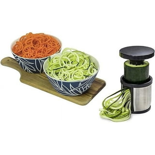 fullstar Vegetable Spiralizer Vegetable Slicer - 8 in 1 Zucchini Spaghetti  Maker Zoodle Maker Veggie Spiralizer Adjustable Handheld Spiralizer Zucchini  Noodle M…
