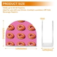 thumbnail image 4 of Yayeee Napkin Holder for Table Kitchen Paper Tissue Organization, Pink Doughnuts, 4 of 8