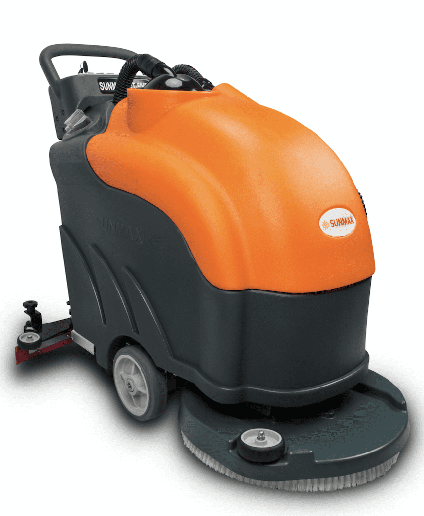 Battery Powered Floor Scrubber Dryer, 22" Brush, 31" Squeegee Width, 14