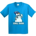thumbnail image 3 of Inktastic Chill Dude Winter Snowman Youth T-Shirt, 3 of 5