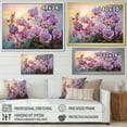 thumbnail image 4 of Designart "Sunset With Pink Orchids I" Orchids Floater Framed Canvas Art Print, 4 of 5