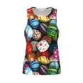 thumbnail image 4 of Easygdp Easter Egg Men's Tank Top, Sleeveless Muscle T Shirts, Breathable, Quick-Dry, Loose for Gym, Running, Fitness - Large, 4 of 9
