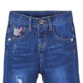 thumbnail image 6 of Frnrwgo Boy's Denim Jeans 2-10 Years Slight Stretch Elastic Waist Breathable Lightweight Casual Outdoor Pants, 6 of 7