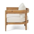 thumbnail image 4 of Noble House Brooklyn Outdoor Club Chair (Set of 2) Teak and Beige, 4 of 8