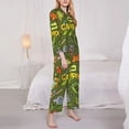 thumbnail image 3 of Easygdp Camping 1 Women's Long-Sleeve Shirt and Full-Length Bottom Pajama Set,Two Piece Loungewear Soft Pajama Top and Pants Pjs Sleepwear-Small, 3 of 7