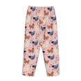 thumbnail image 5 of Goofa Funny Chicken Printed Soft Pajama Pants for Women, Wide Leg Comfy Casual Lounge Yoga Pants-Large, 5 of 9