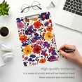 thumbnail image 3 of FORMRS Acrylic Clipboard with Low Profile Clip Standard A4 Letter Size, 12.5" x 9", Colorful Flowers Pattern, 3 of 8