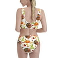 thumbnail image 3 of Picia Women's High Waisted Bikini Scoop Neck Swimsuit Two Pieces Bathing Suit-Medium, 3 of 8