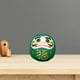 thumbnail image 3 of Muñeca Daruma, figura artística, artesanía, escultura creativa, adorno coleccionable para interiores. Verde, 3 of 8