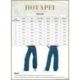 thumbnail image 5 of HOTAPEI Cargo Jeans for Women Mid Waist Jeans Wide Leg Denim Pants Casual Y2K Baggy Jeans with 6 Pockets, 5 of 5