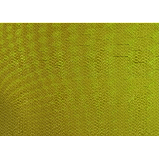 Ahgly Company Machine Washable Indoor Rectangle Transitional Dark Yellow Green Area Rugs, 7' x 9'