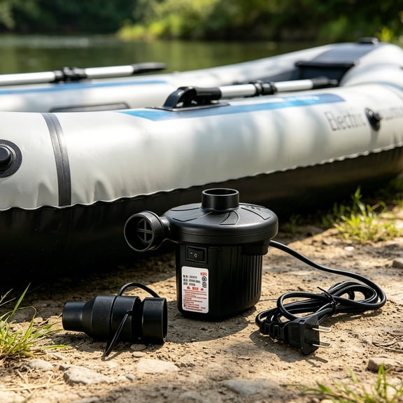 Air Pump for Air Mattress, Air Mattress Pump for Inflatables, Quick Fill Inflator Deflator Air Pump Perfect for Outdoor Camping Inflatable Boat Blow Up Pool Water Toy Car Air Bed Pool Floats