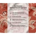 thumbnail image 7 of Vargottam Waterproof Papasan Cushion Cover - 55 Inch Round Chair Slipcover with 8 Secure Ties - Outdoor/Indoor Use - Floral Design, 7 of 7