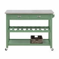 thumbnail image 2 of Carolina 44″ Kitchen Island [Equestrian Green], 2 of 5