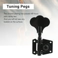 thumbnail image 2 of 5Pcs Guitar Accessory Vintage Open Tuning Keys Pegs Machine Heads Tuners Black 1L4R for 5 Strings Black, 2 of 9