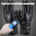 thumbnail image 2 of Greeniant Guantes térmicos eléctricos USB de invierno Guantes térmicos impermeables y resistentes al viento Temperatura ajustable Guantes térmicos para Ciclismo Sin temperatura extrema Greeniant OD016640-02, 2 of 6