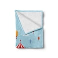 thumbnail image 2 of Ferris Wheel Soft Flannel Fleece Throw Blanket, Cartoon Amusement Park Image on a Sunny Day with City Landscape Background, Cozy Plush for Indoor and Outdoor Use, 50" x 70", Multicolor, by Ambesonne, 2 of 6