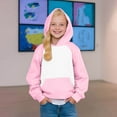thumbnail image 4 of Eltusu Girls Hoodies, Pullover Soft Long Sleeve Loose Girls Sweatshirts Pink Size 13-14 T, 4 of 5