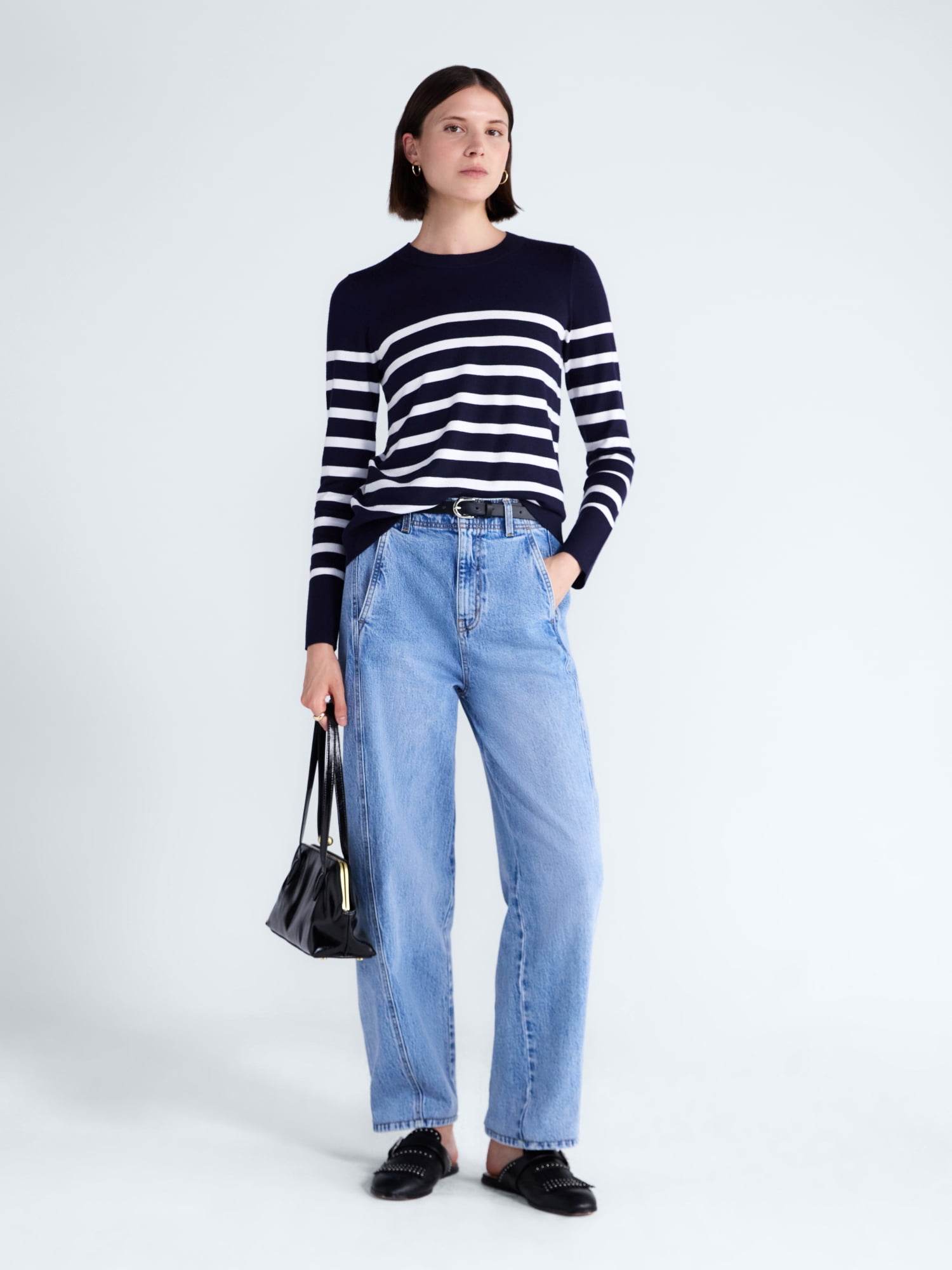 Free Assembly Women's and Women's Plus Cozy Yarn Crewneck Sweater, Midweight, Sizes XS-4X