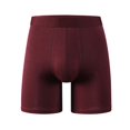 thumbnail image 2 of NTACZA Men's Underwear Comfort Stretch Red Breathable Boxer Briefs No Fly Mid Waist Soft Boxers Briefs for Men 3X, 2 of 5
