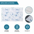 thumbnail image 6 of Blue Flower Placemats Set of 4, Watercolor Floral Botanical Line Drawing Print Placemats for Dining Table, Place Mats for Kitchen Tabletop, Waterproof Wipeable Dining Table Mats Set, 6 of 9