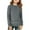 Gray, variant on THDHVS Girls Shirts Kids Long Sleeve Pullover Spring Fall Casual Crewneck Solid Tops Blouses 5-14 Years