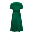 thumbnail image 4 of Fznquz Sleeveless Summer Dress for Women Wrap High Waist Elegant Gown, Prom Wedding Guest Sexy Dresses Green, 4 of 7