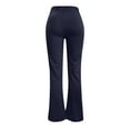 thumbnail image 6 of Hamky Plus Size Pants Flare Pants for Women Women Pockets High Waist Solid Straight Leg Pants Long Trousers Flared Pants Lounge Pants Women Jeans for Women Trendy Blue XXL, 6 of 7