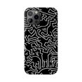 thumbnail image 2 of iPhone Slim Case - Contemporary Art Haring Hip Hop "Dancers" Inspired Keith - iPhone 12/12 Pro, 2 of 7