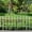 White, variant on Metal Decorative Garden Fence 22" W x 18" High (20 Panels, Total Length 36.68 ft), Metal Border Folding Fence, Landscape Fencing for Flower Bed, Yard, Animal Barrier,White
