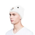 thumbnail image 4 of Dalix Embroidered Christmas Ghost Beanie in White, 4 of 5